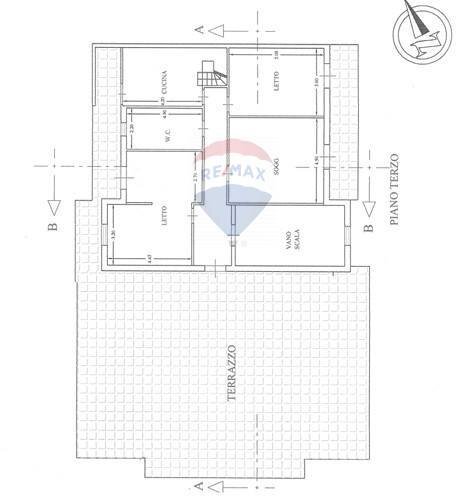 Pianta 2D - Attico Via Sardegna
 
26, Belpasso - planimetria 1