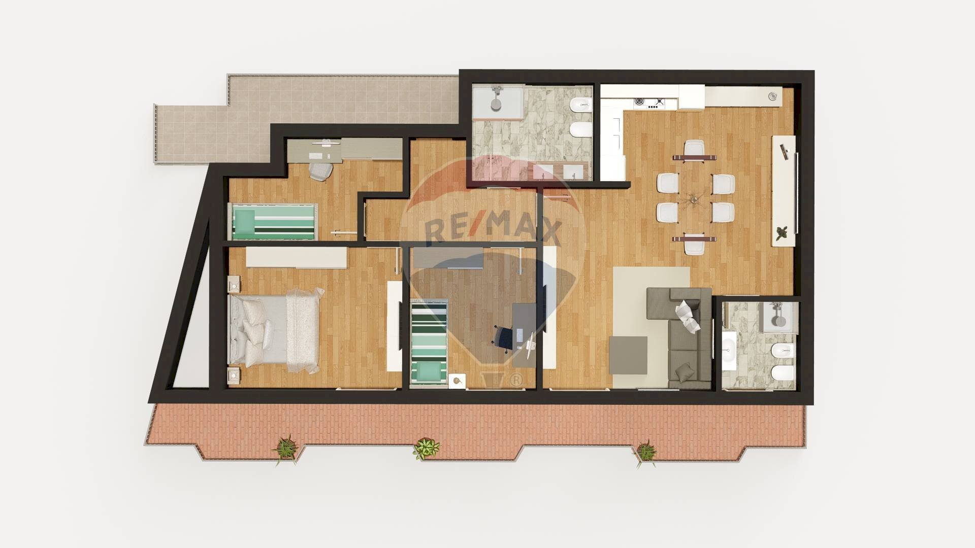 Pianta 2D - Trilocale Via Asia
 
8, Gravina di Catania - foto 2