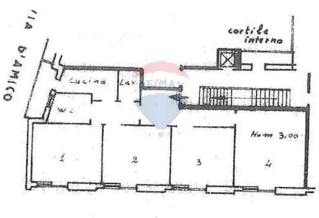 Pianta 2D - Four-room apartment Via Francesco Crispi
 
125, Catania - floor plans 1