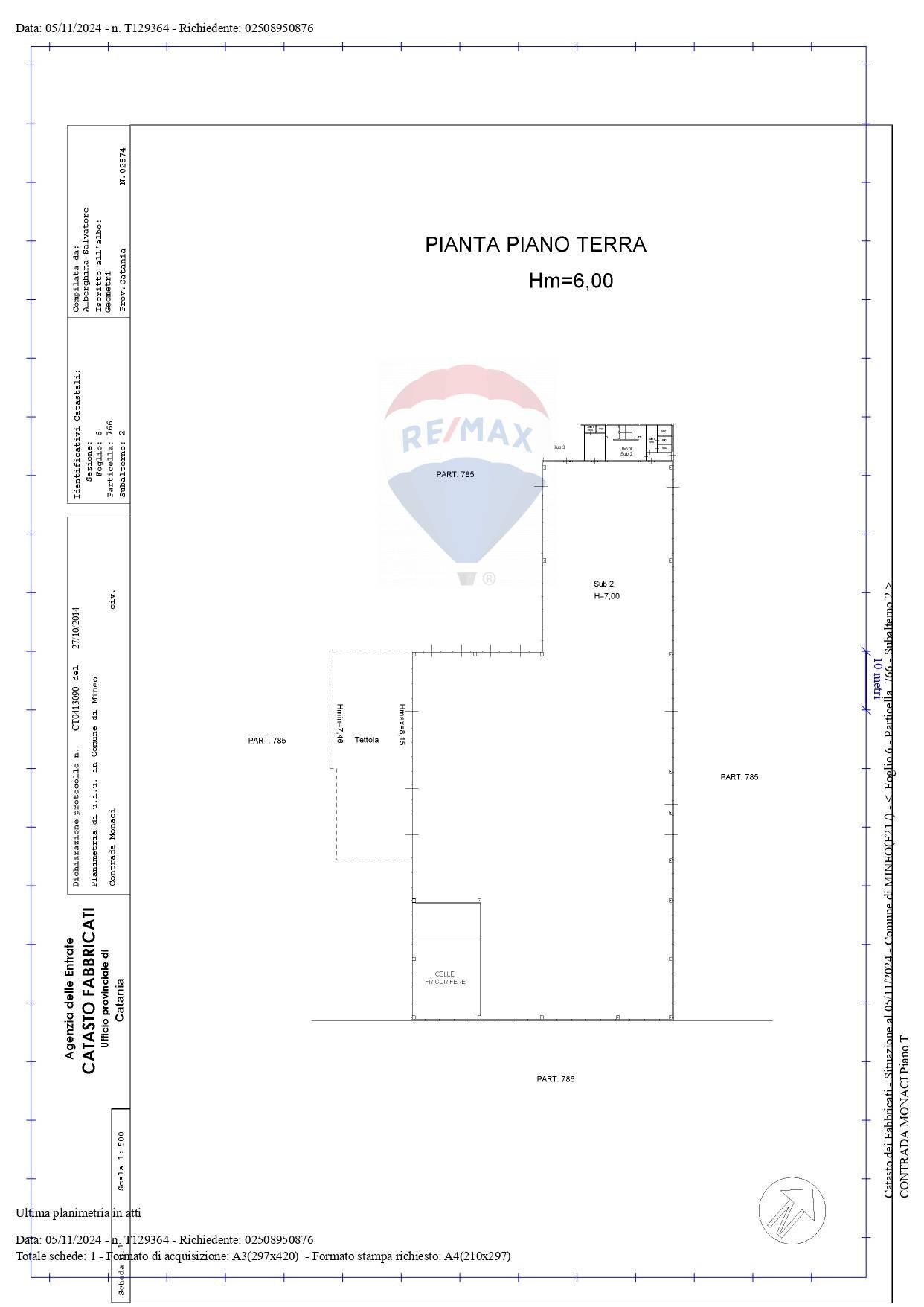 Pianta 2D - Capannone Leonardo coop
 
SNC, Mineo - planimetria 1