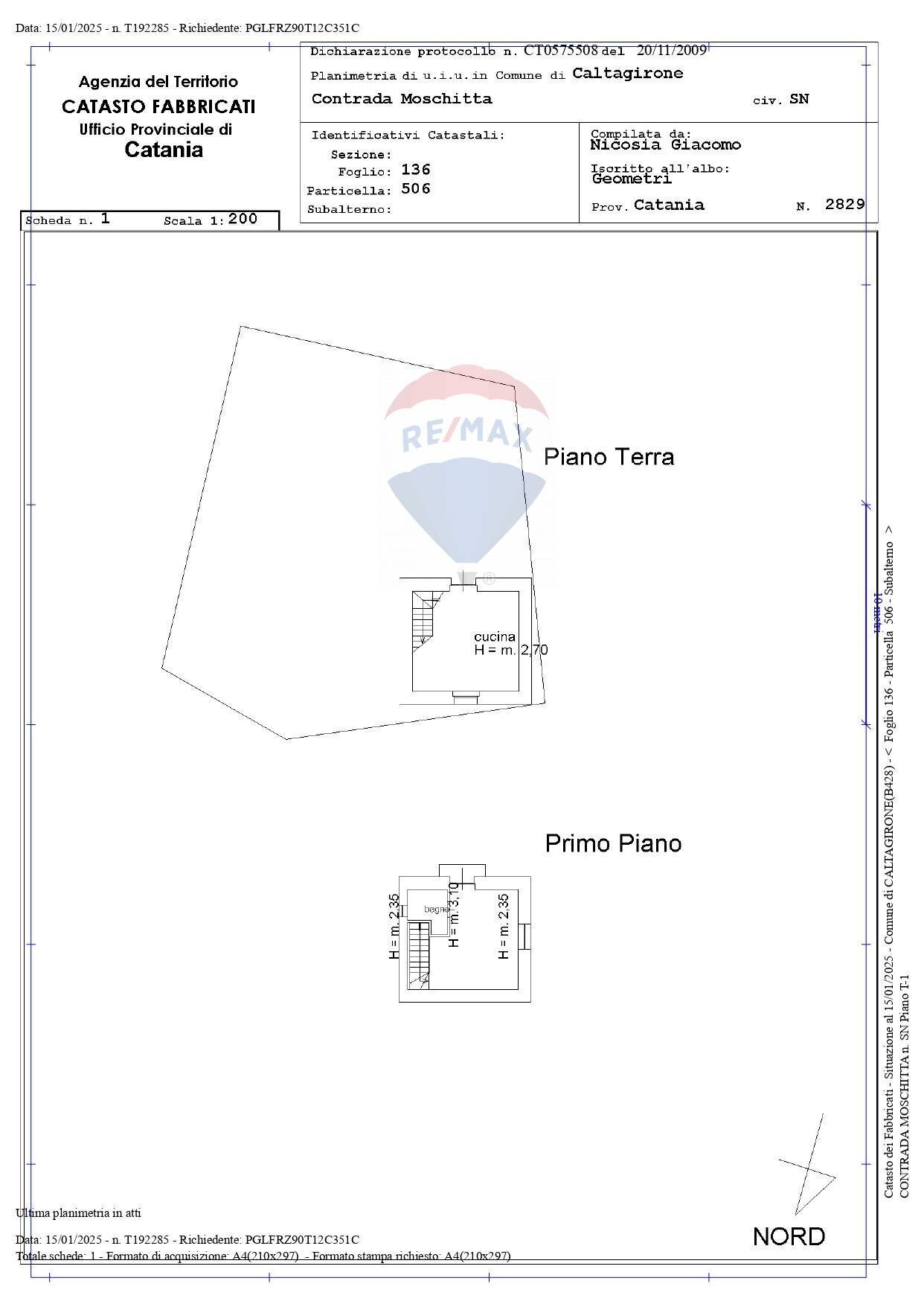 Pianta 2D - Villa Via Euripide
 
35, Caltagirone - planimetria 1
