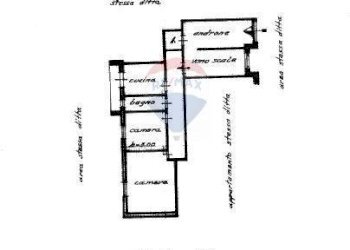Pianta 2D - Trilocale Via Vittorio Emanuele
 
104/B, Gravina di Catania - foto 15