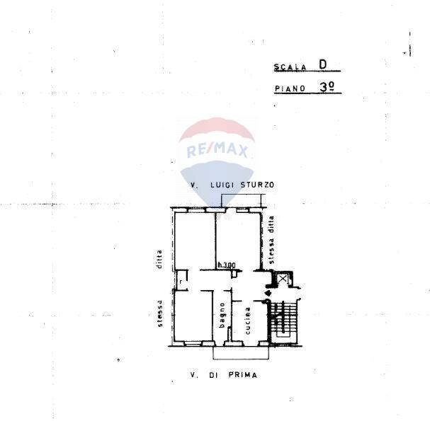 Pianta 2D - Appartamento VIA LUIGI STURZO
 
156, Catania - planimetria 1