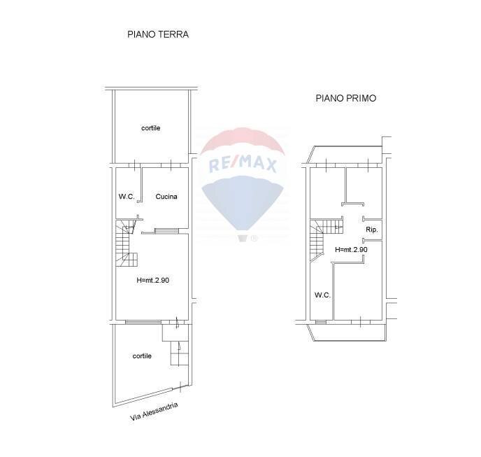 Pianta 2D - Terraced Villa Via Alessandria
 
76, San Giovanni la Punta - floor plans 1