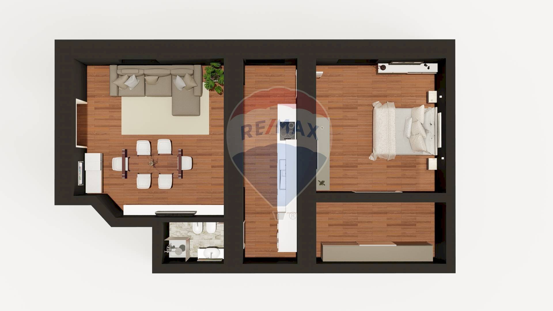 Pianta 3D - Appartamento - Locale Commerciale Via Guglielmo Marconi
 
23, Carlentini - planimetria 1