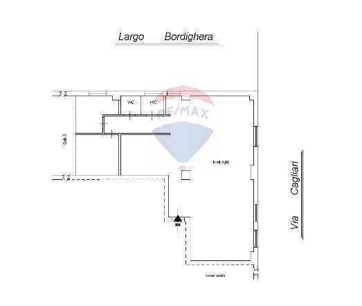 Pianta 2D - Locale Commerciale via Cagliari
 
123, Catania - planimetria 1