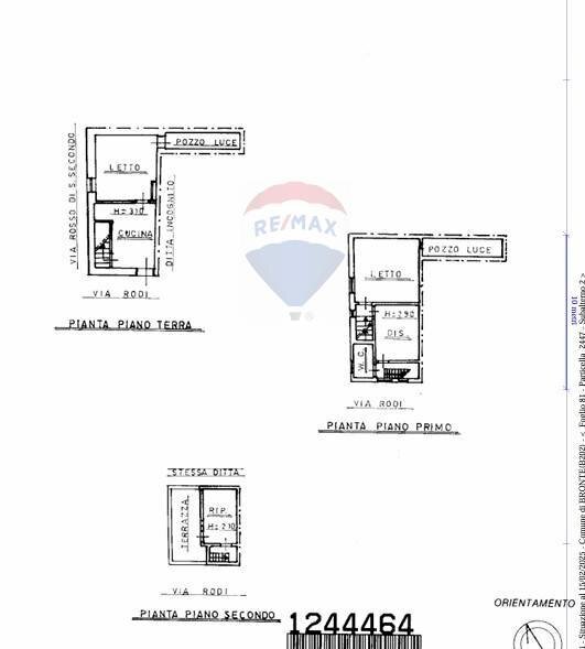 Pianta 2D - Casa indipendente via rodi
 
14, Bronte - planimetria 1