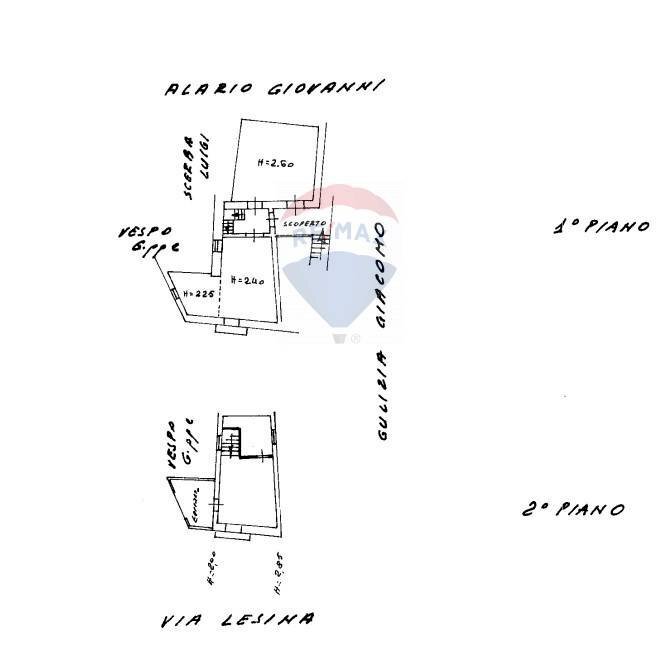 Pianta 2D - Casa indipendente Via Lesina
 
12, Caltagirone - planimetria 1