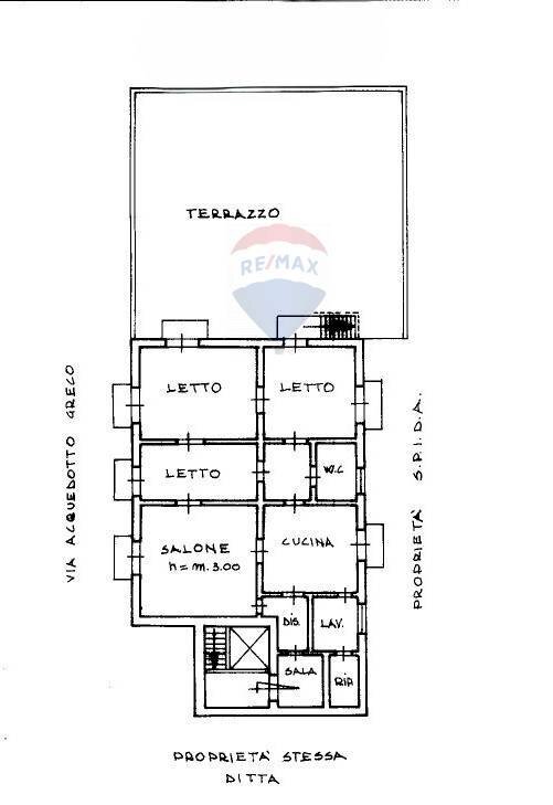 Pianta 2D - Casa semi indipendente Via Acquedotto Greco
 
45, Catania - planimetria 1