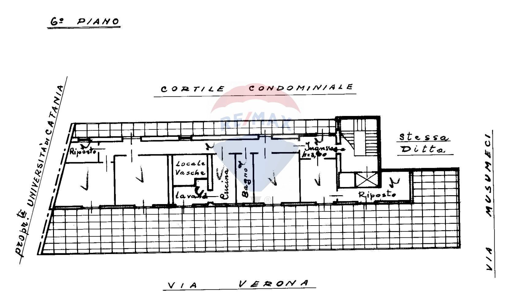 Pianta 2D - Attico Via Verona
 
40, Catania - planimetria 1