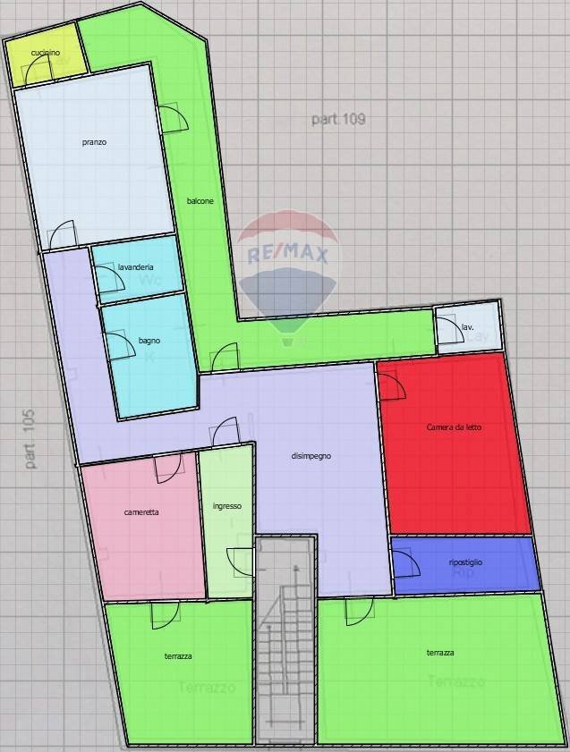 Pianta 2D - Quadrilocale via delle medaglie d'oro
 
40, Catania - foto 1