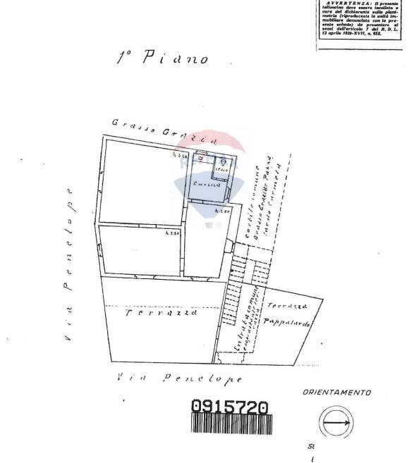 Pianta 2D - Casa semi indipendente via Penelope
 
16, Acireale - planimetria 1