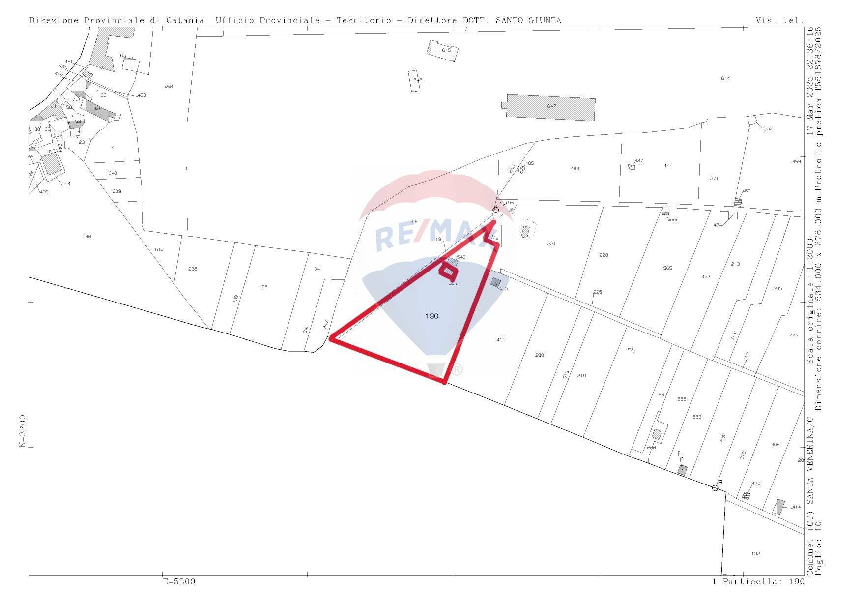 Pianta 2D - Terreno agricolo via trieste
 
253, Santa Venerina - planimetria 1