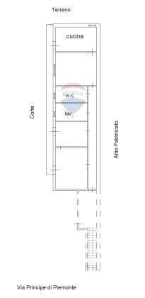 Pianta 2D - Casa indipendente Via Principe di Piemonte
 
52, Fiumefreddo di Sicilia - planimetria 1