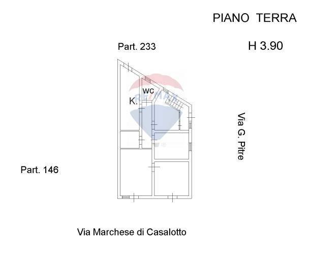 Pianta 2D - Appartamento via marchese di casalotto
 
82, Aci Sant'Antonio - planimetria 1