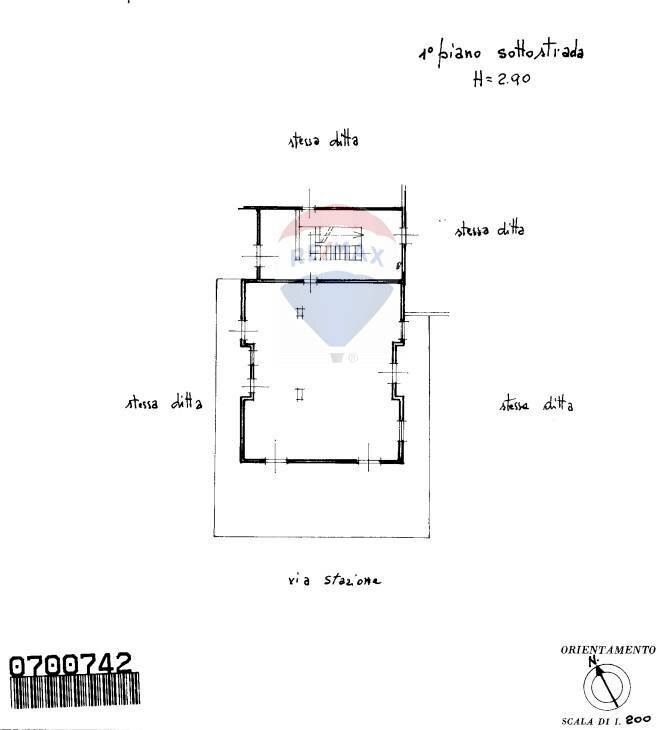 Pianta 2D - Warehouse Via Stazzione
 
125, Acireale - photo 1