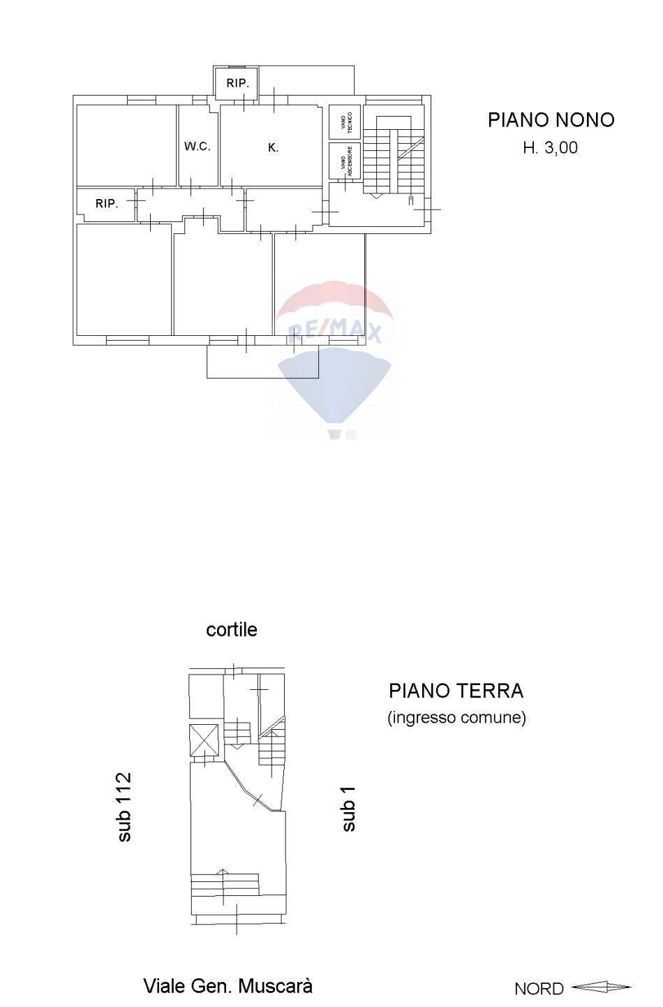 Pianta 2D - Four-room apartment Via Generale Muscarà
 
53, Piazza Armerina - floor plans 1