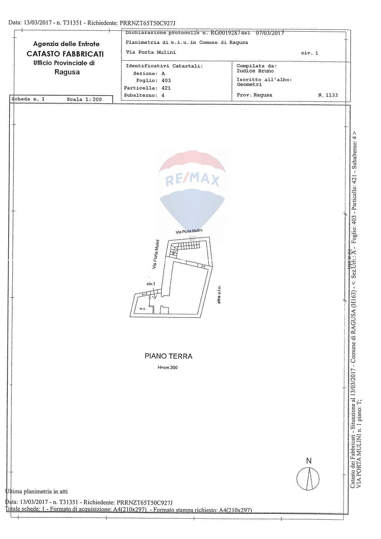 Pianta 2D - Locale Commerciale VIA DUOMO
 
3/5/7, Ragusa - planimetria 1