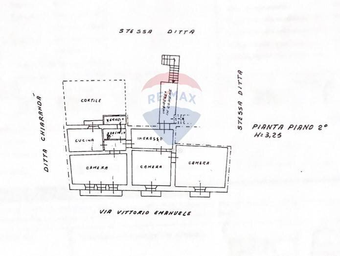 Pianta 2D - Appartamento Corso Vittorio Emanuele
 
24, Caltagirone - planimetria 1