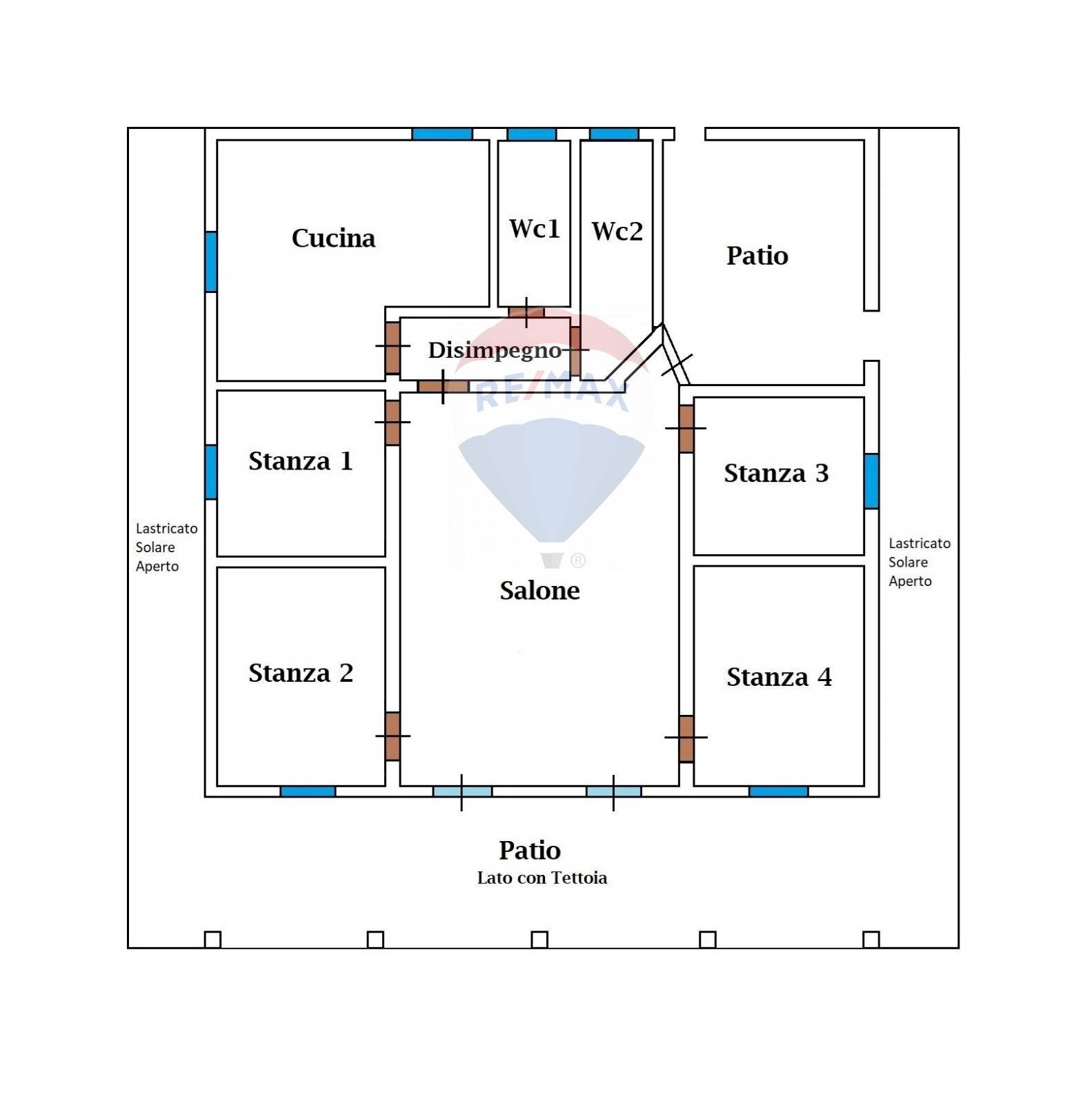 Pianta 2D - Villa Contrada Poggio Impiso
 
snc, Vizzini - floor plans 1