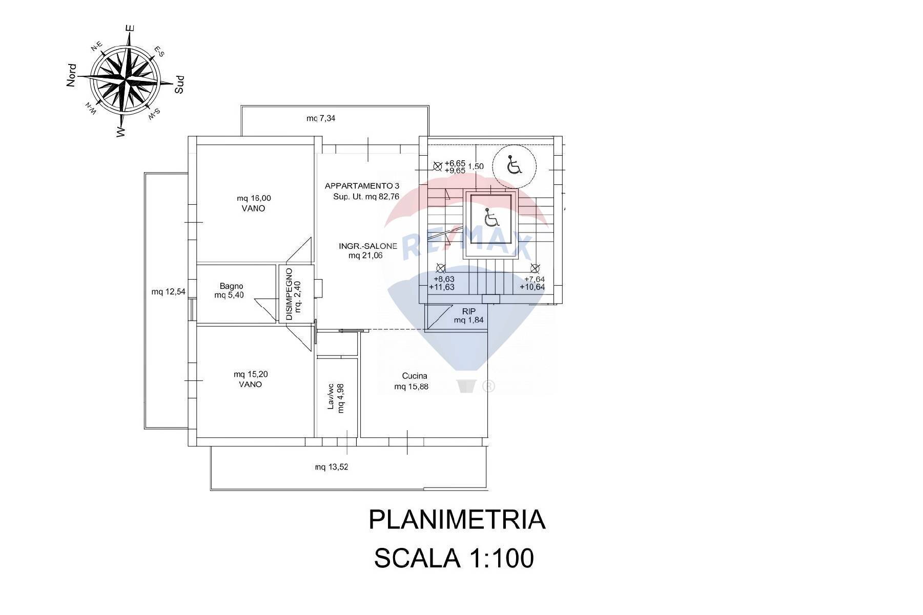 Pianta 2D - Quadrilocale Via Verga
 
snc, Acireale - foto 1