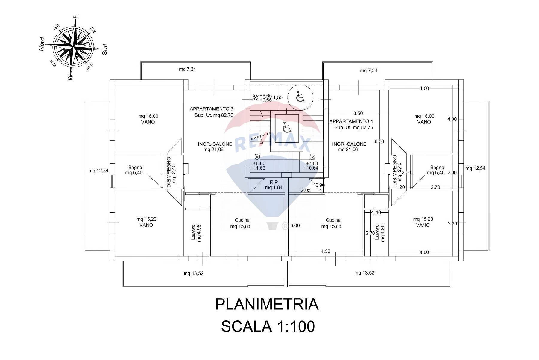 Pianta 2D - Quadrilocale Via Verga
 
snc, Acireale - foto 2