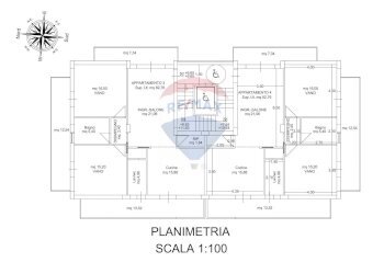 Pianta 2D - Quadrilocale Via Verga
 
snc, Acireale - foto 2