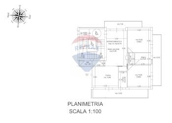Pianta 2D - Quadrilocale Via Verga
 
snc, Acireale - foto 3