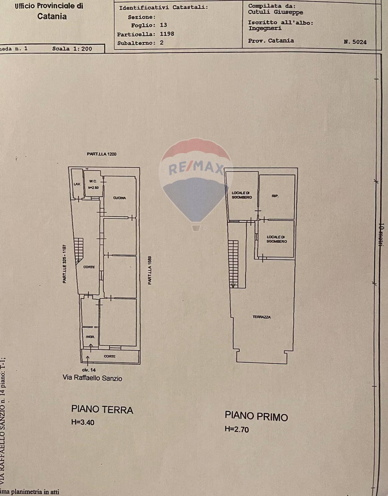 Pianta 2D - Casa indipendente Via Raffaello Sanzio
 
14, Viagrande - planimetria 1