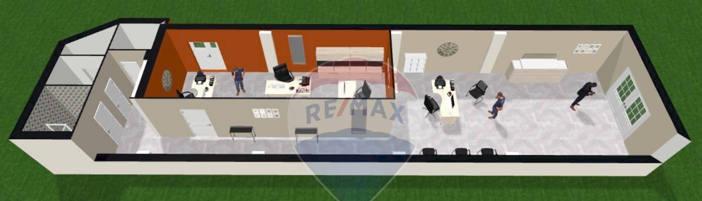 Pianta 3D - Commercial Premises Via Quintino Sella
 
240, Bari - floor plans 1