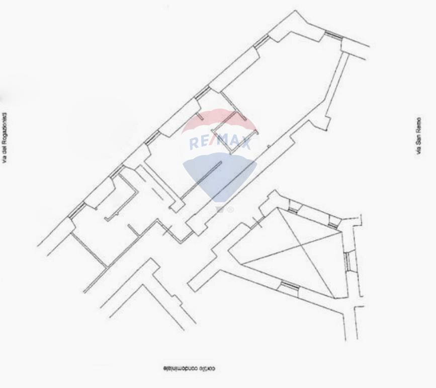 Pianta 2D - Trilocale Piazza Asti, Roma - planimetria 1