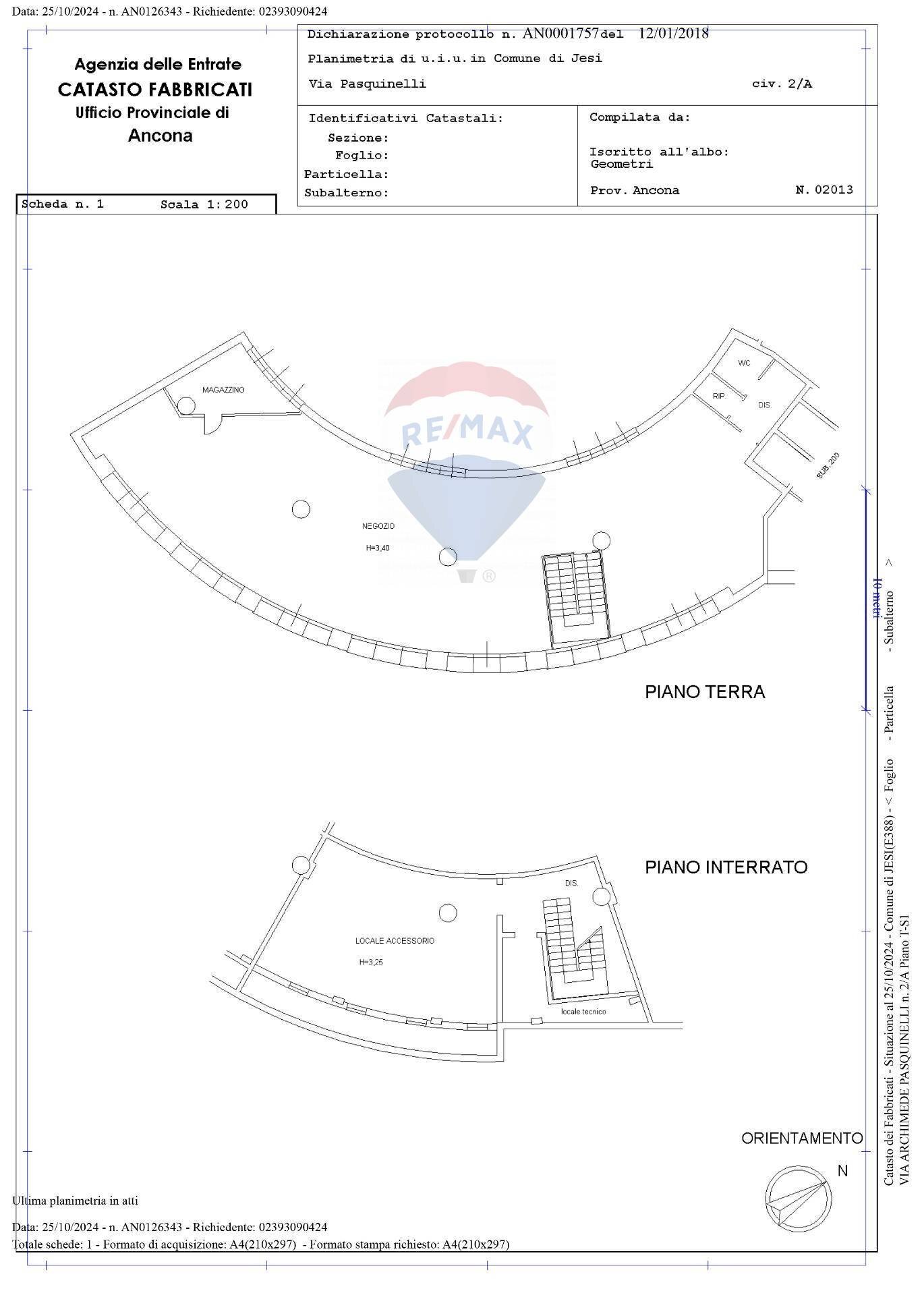 Pianta 2D - Shop Via Pasquinelli
 
2/A, Jesi - floor plans 1