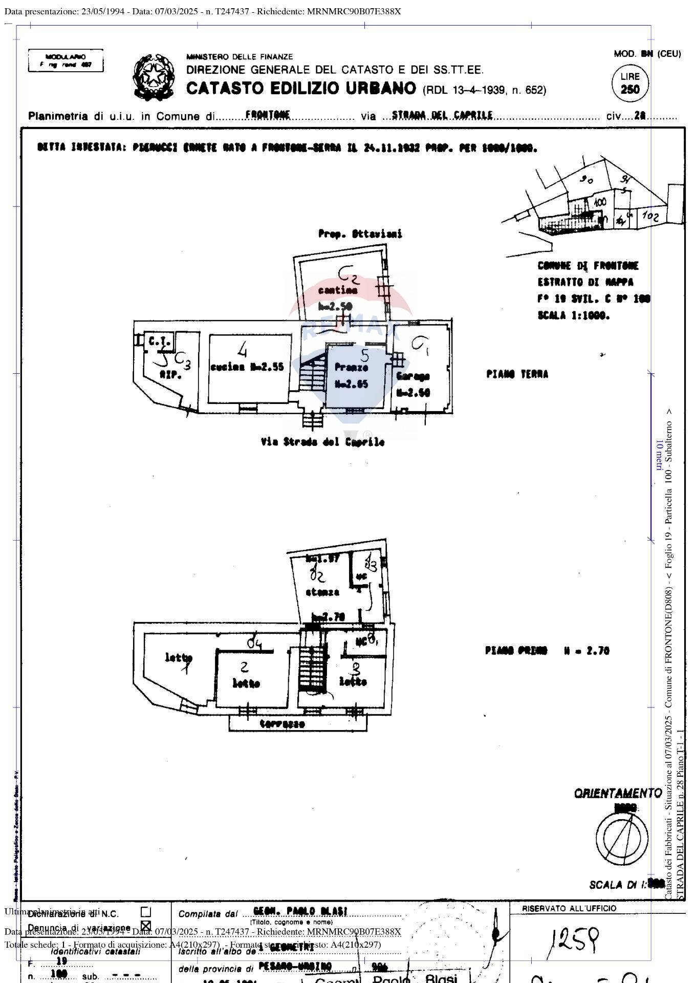 Pianta 2D - Independent house strada del caprile
 
28, Frontone - floor plans 1