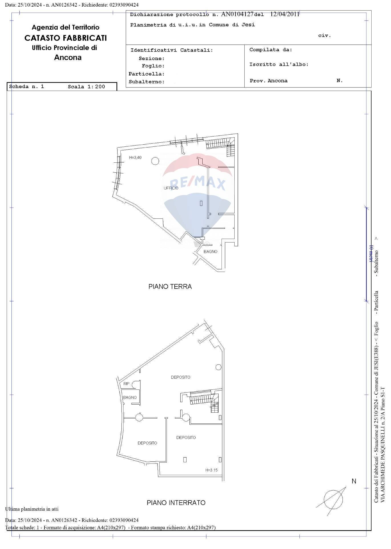 Pianta 2D - Ufficio Via Pasquinelli
 
2/A, Jesi - planimetria 1