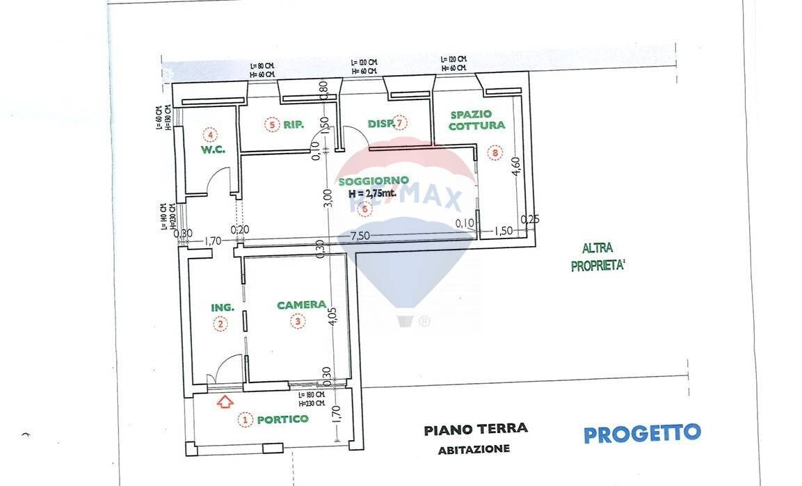 Pianta 2D - Two-room apartment Strada Fontana La Trinita'
 
29  G, Perugia - floor plans 1