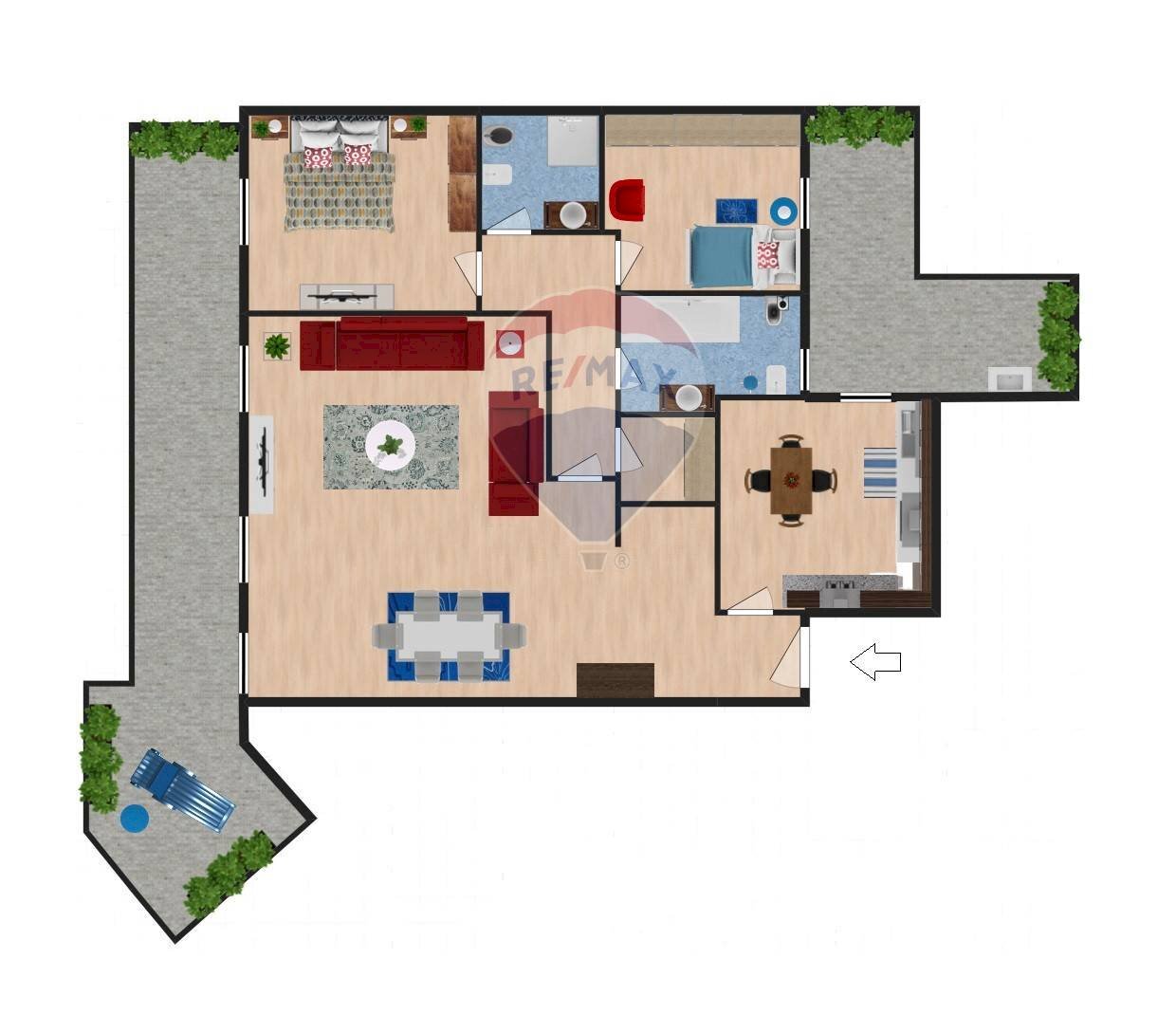 Pianta 2D - Quadrilocale strada comunale santa lucia
 
9/A, Messina - planimetria 1