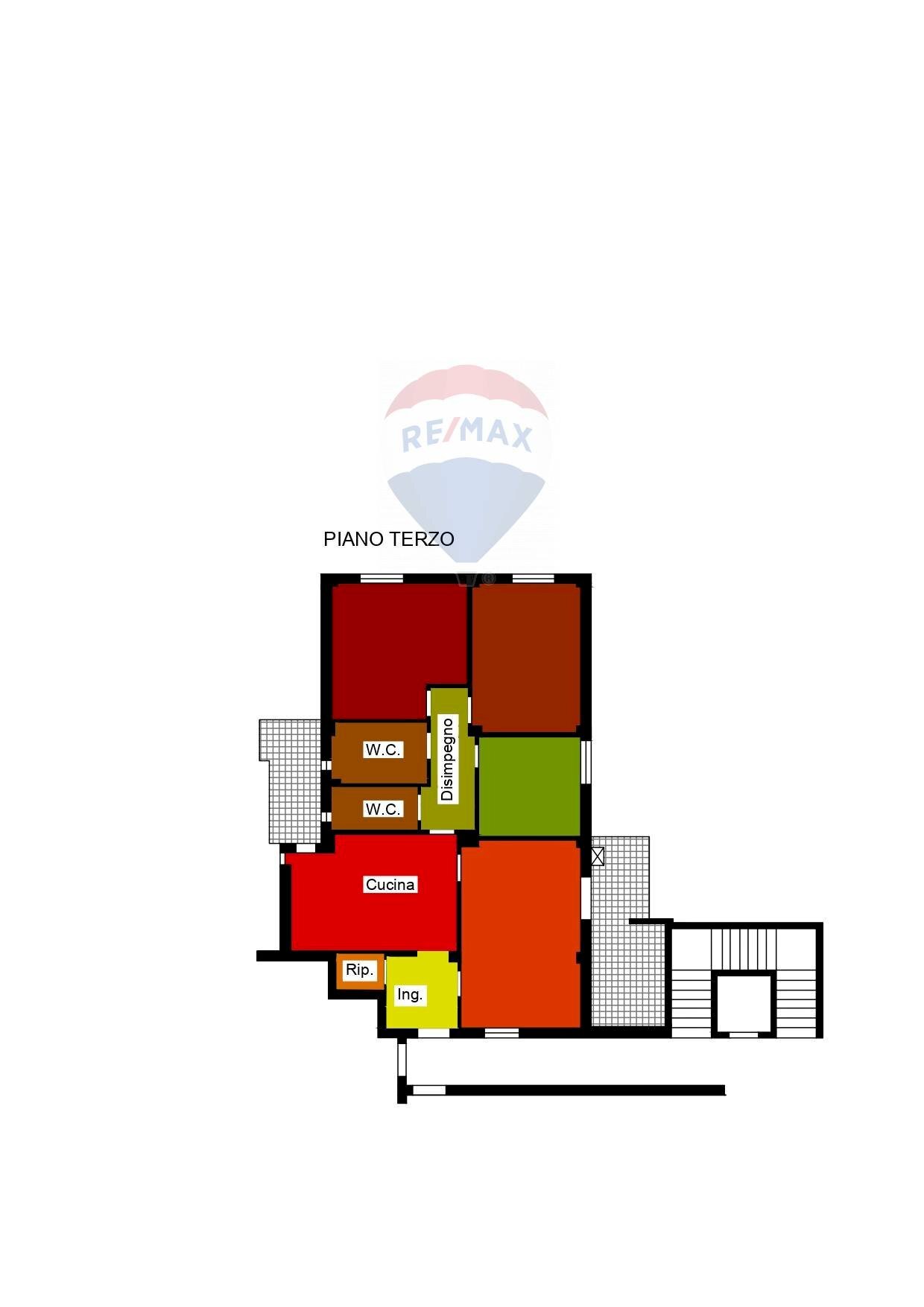 Pianta 2D - Four-room apartment Via  Louis Pasteur
 
28, Caserta - floor plans 1