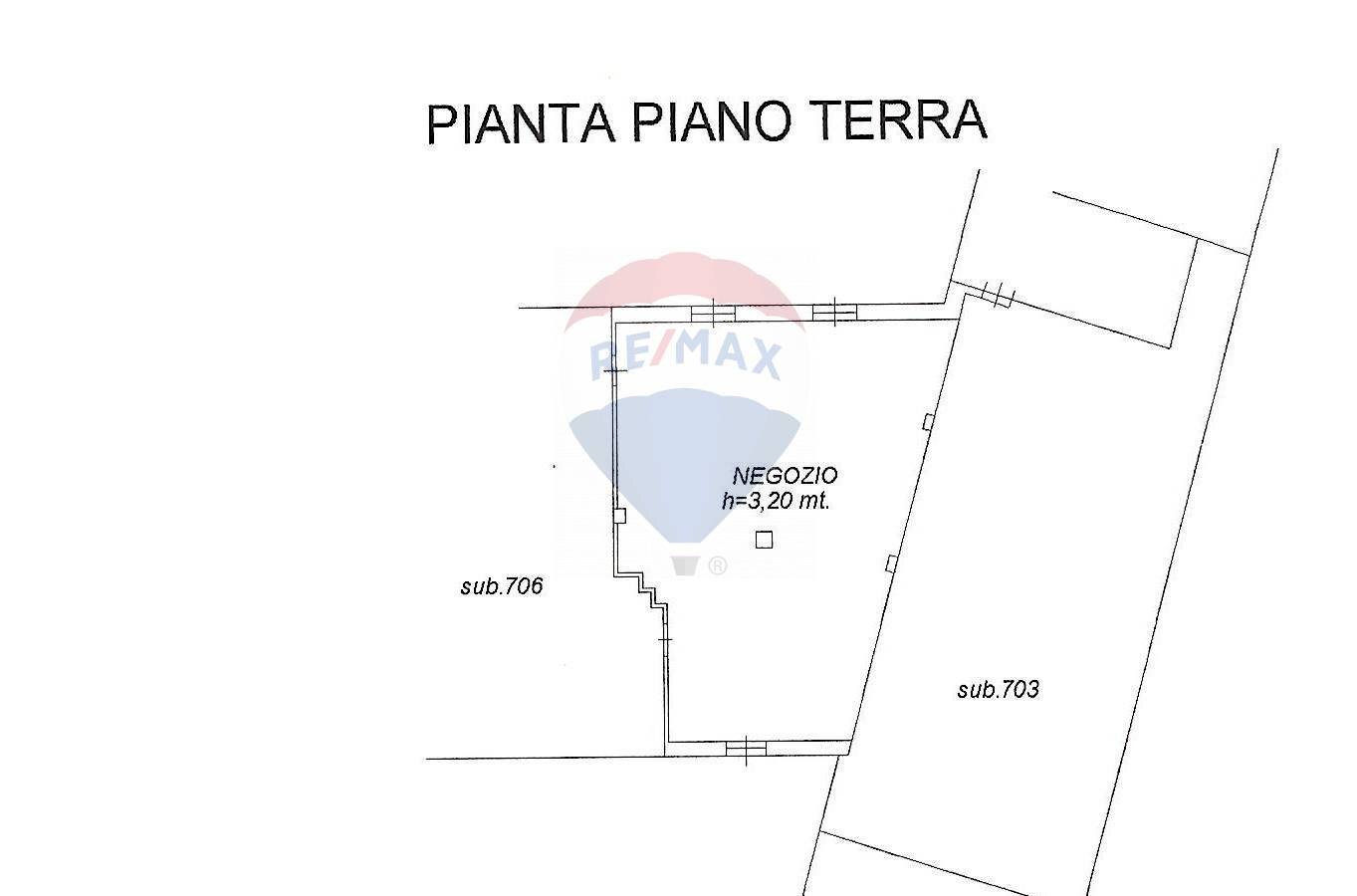 Pianta 2D - Negozio Castelli Calepio - planimetria 1