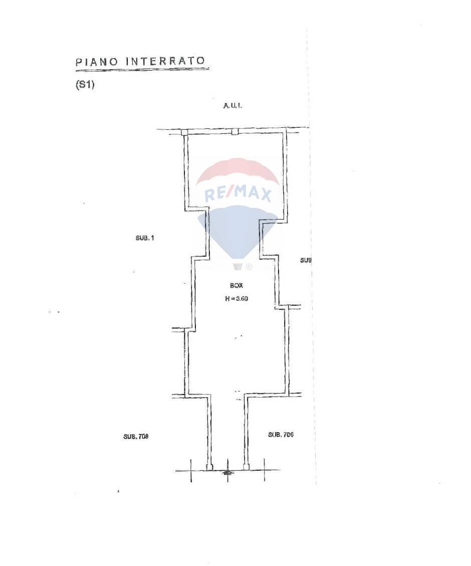 Pianta 2D - Box via Borgo Palazzo
 
169, Bergamo - planimetria 1