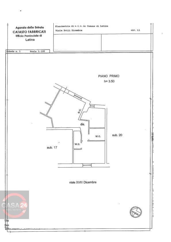 Foto 16 - Four-room apartment Viale XVIII dicembre, Latina - floor plans 1