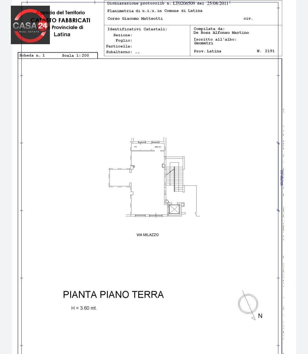 Foto 1 - Locale Commerciale Corso Milazzo, Latina - planimetria 1