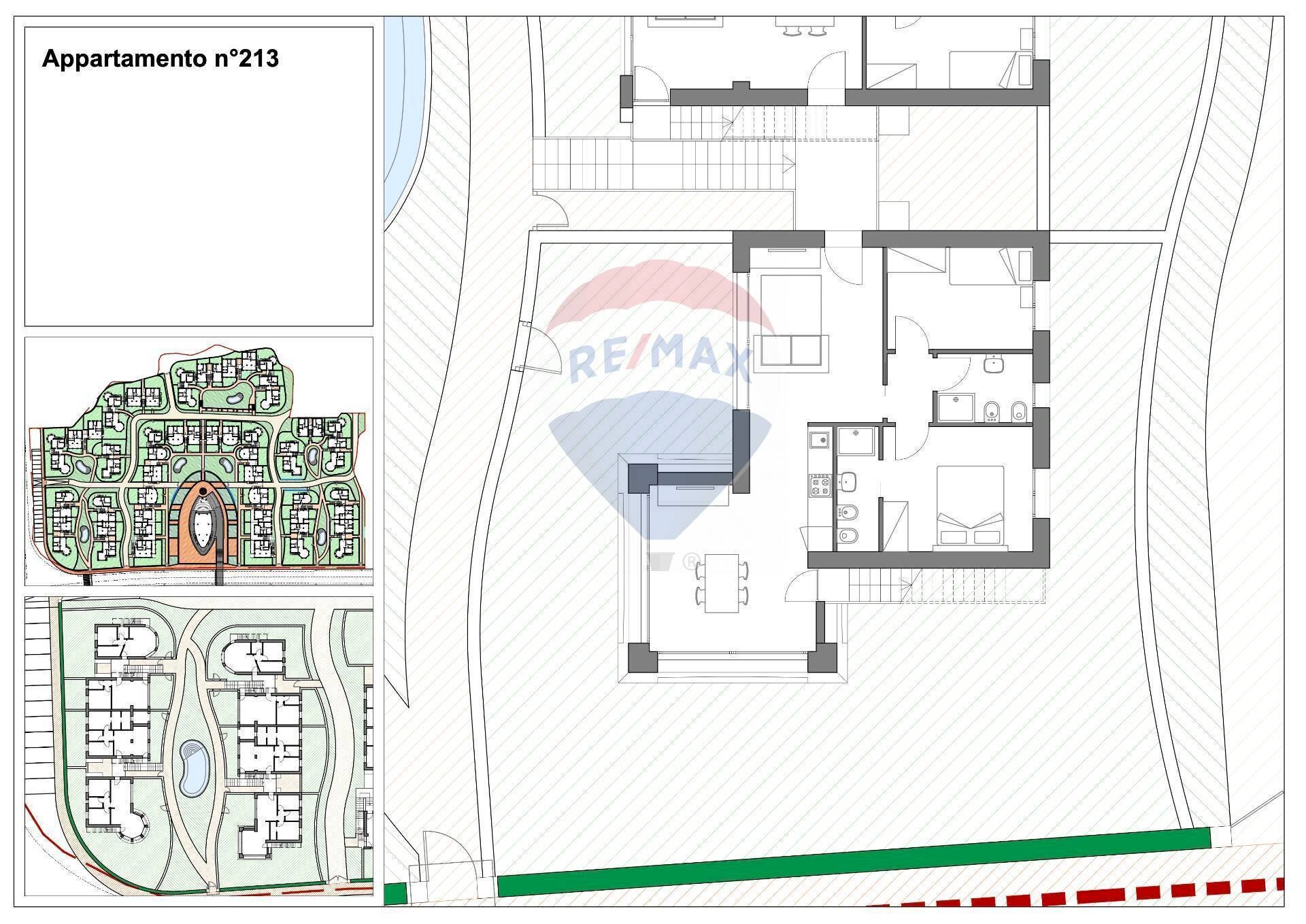 Pianta 2D - Three-room apartment Via Loreto
 
SNC, Numana - floor plans 1
