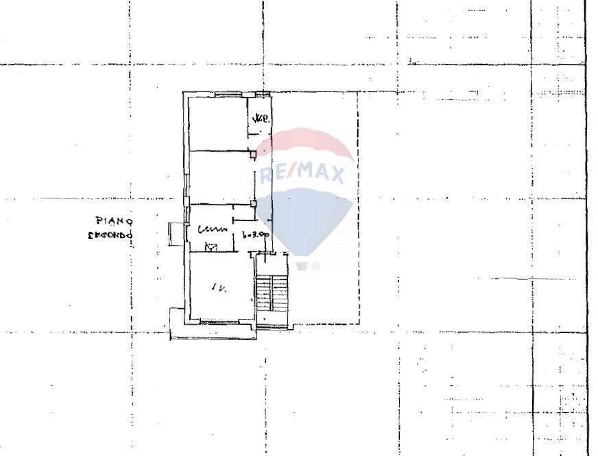 Pianta 2D - Trilocale Via Metauro
 
60, Ancona - planimetria 1