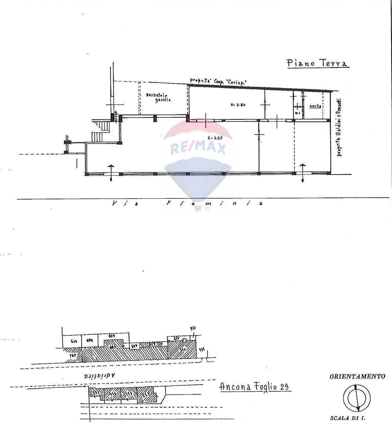 Pianta 2D - Commercial Premises Via Flaminia
 
224/b, Ancona - floor plans 1