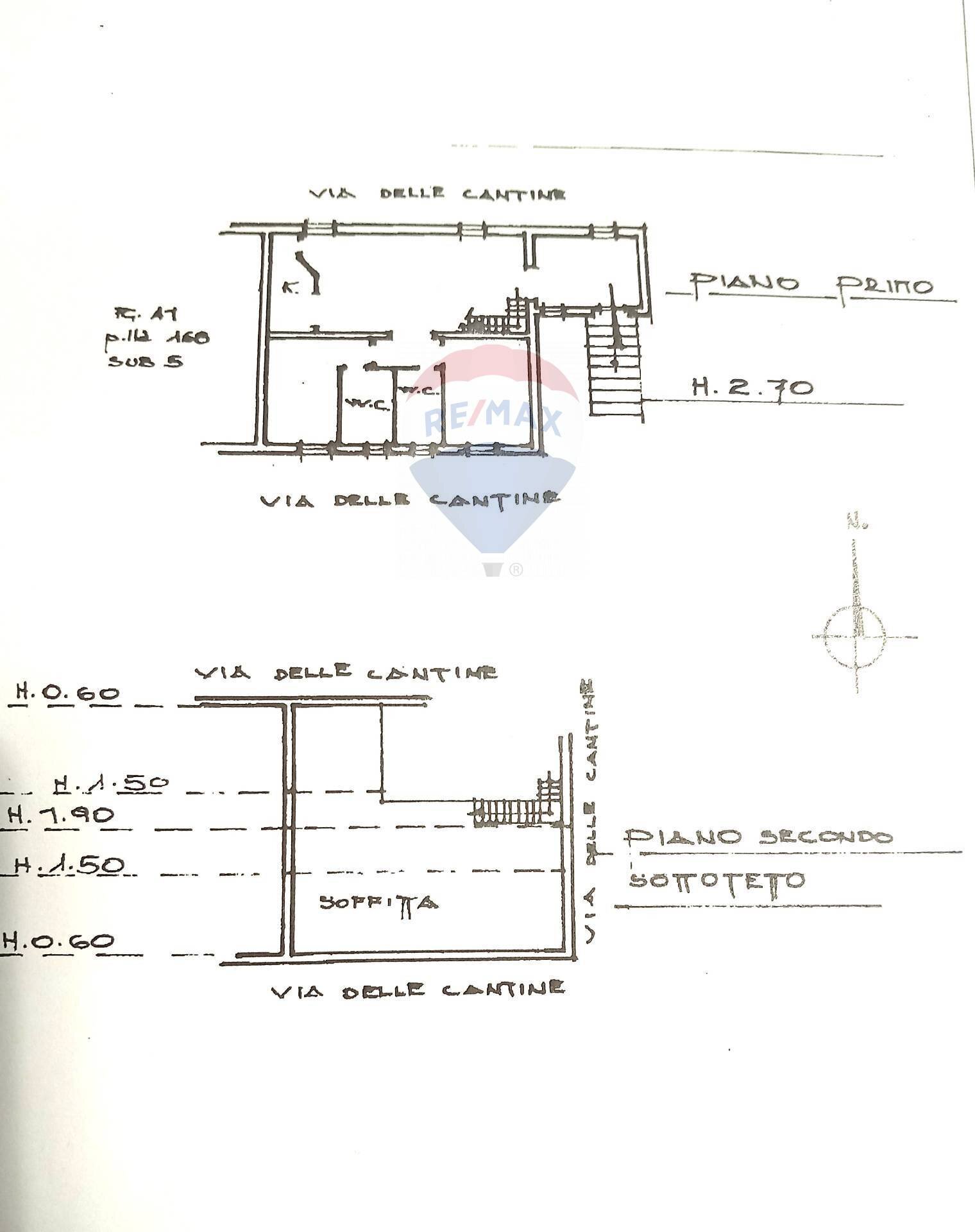 Pianta 2D - Quadrilocale Via Delle Cantine
 
113/A, Ischia di Castro - planimetria 1
