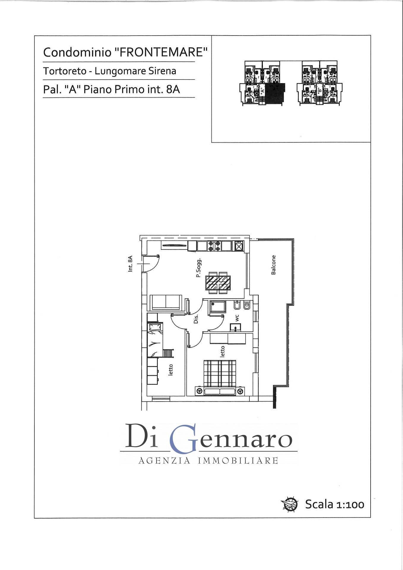 Foto 22 - Three-room apartment Lungomare Sirena, Tortoreto - floor plans 1