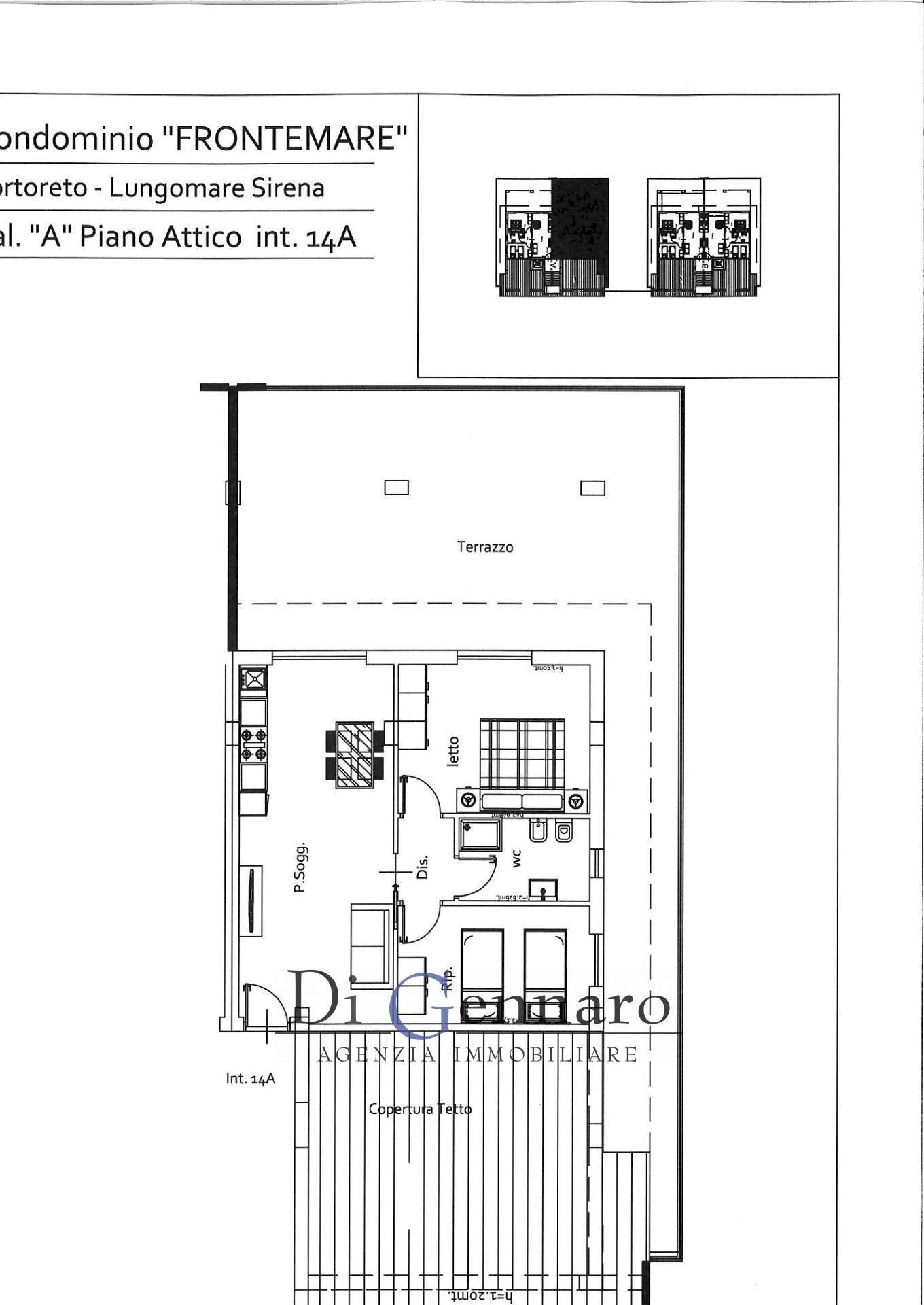 Foto 26 - Appartamento Lungomare Sirena, Tortoreto - planimetria 1