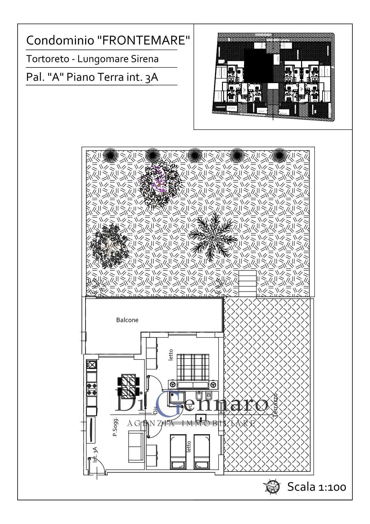 Foto 19 - Three-room apartment Lungomare Sirena, Tortoreto - floor plans 1