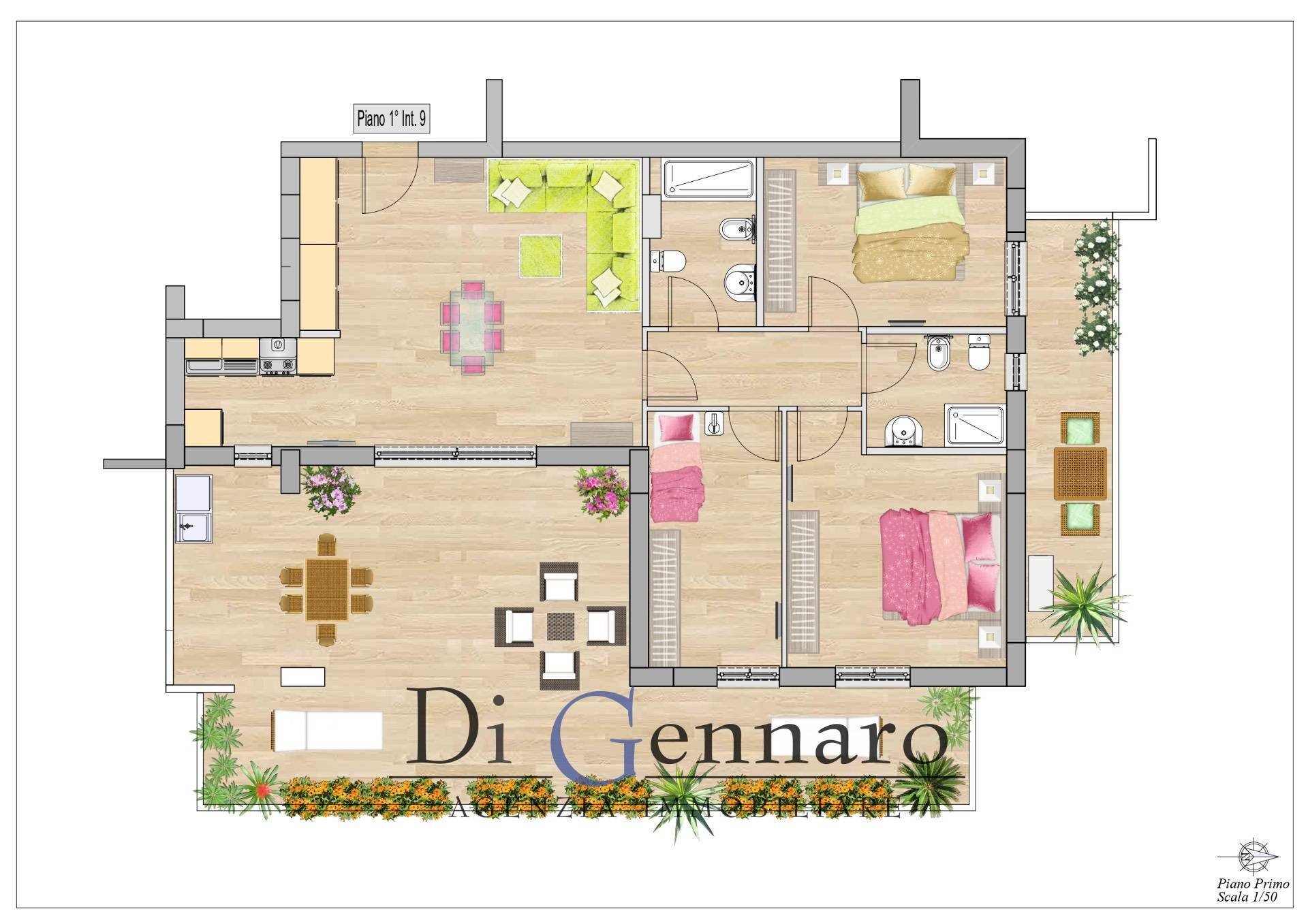 Foto 10 - Appartamento via Isonzo, Tortoreto - planimetria 1