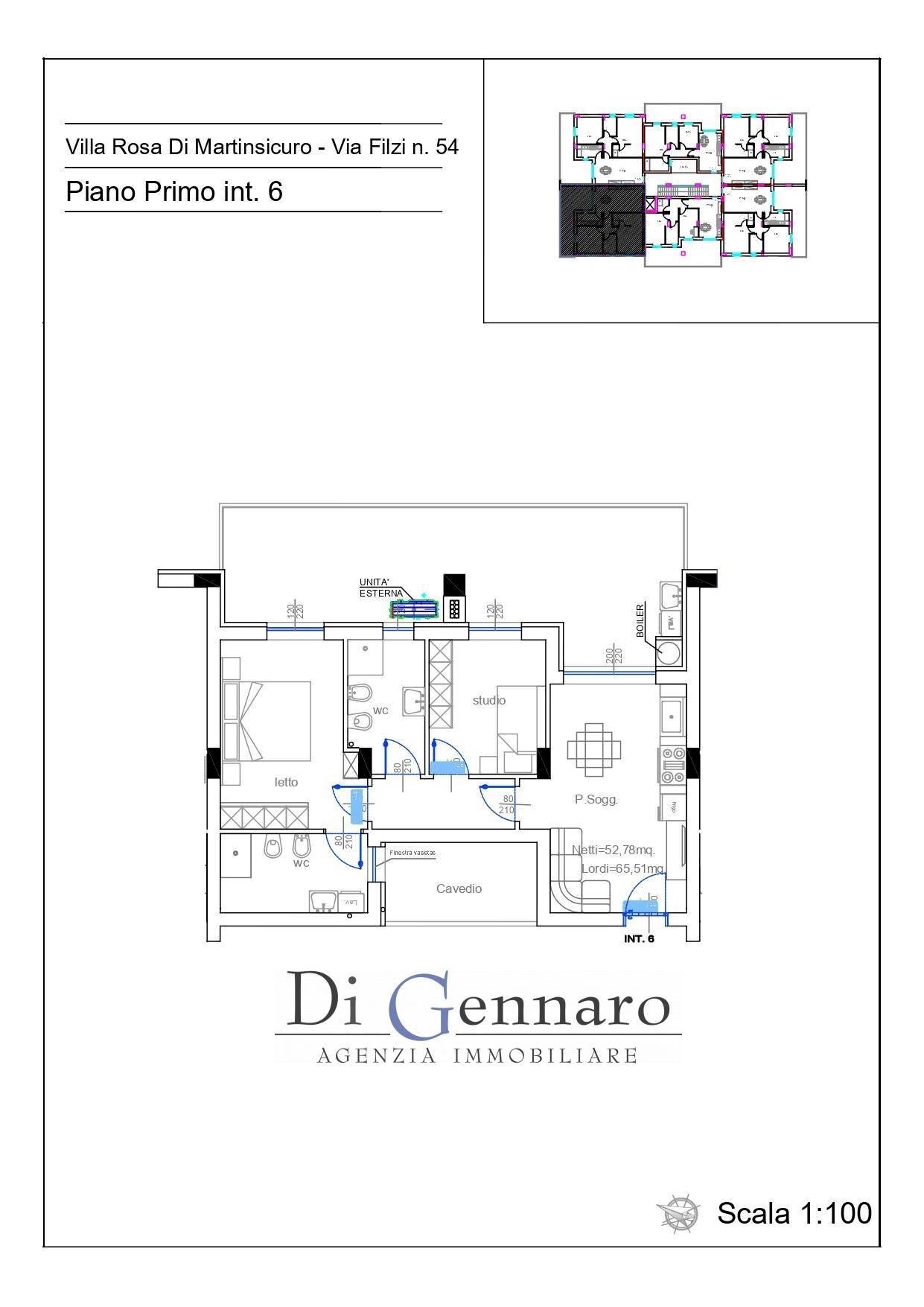 Foto 4 - Three-room apartment via Filzi, Martinsicuro - floor plans 1